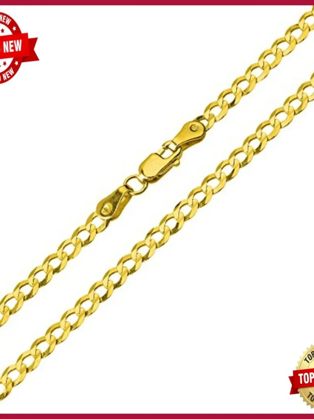 14K Yellow Gold Our Lady of Guadalupe Cuban Link Pendant Necklace